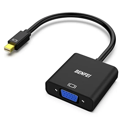 Afbeelding van Mini DisplayPort naar VGA adapter, BENFEI DP (Thunderbolt compatibel) Man vrouw adapter Compatibel voor ThinkPad SurfacePro pc