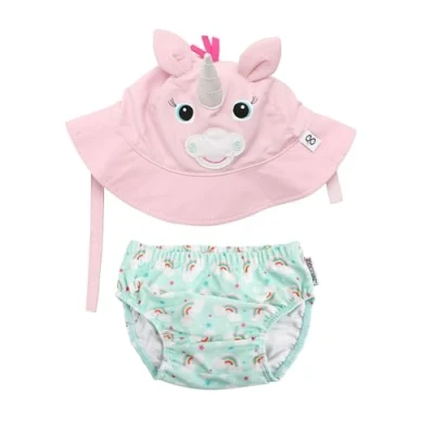 Afbeelding van Zoocchini UV zwemluier setje Allie the Alicorn Small