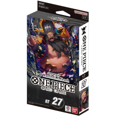 Afbeelding van One Piece Card Game Starter Deck ST27 Black Marshall D. Teach TCG Kaartspel Speelklaar Engelstalig