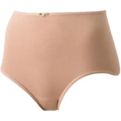 Afbeelding van Avet Dames maxi slip katoen 3167 taille Hoge onderbroek XXL Beige