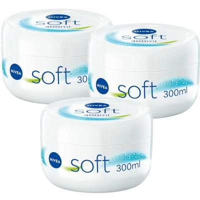 Afbeelding van 3x Nivea Soft Crème 300ml kopen? Nu in de aanbieding bij Voordelig Inslaan!