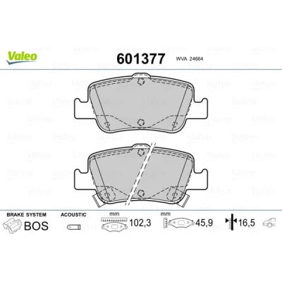 Afbeelding van Valeo Remblokset 601377