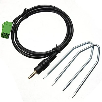 Afbeelding van ENJOY UNIQUE Aux in Input 3.5mm Adapterkabel Compatibel met Renault Clio Megane Laguna MP3 voor iPod/iPhone