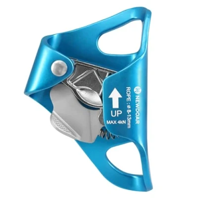 Afbeelding van NewDoar Buikklimmende borstlift voor verticaal touw klimmen touwklem CE gecertificeerd van 8 13 mm blauw