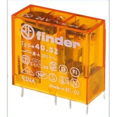 Afbeelding van Finder 40.52.8.012.5000 Printrelais 12 V/AC 8 A 2x wisselcontact 1 stuk(s)
