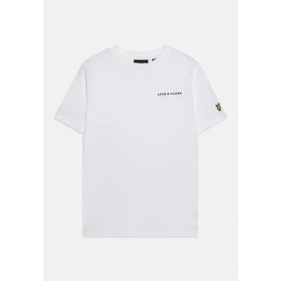 Afbeelding van Lyle &amp; Scott Script Embroidered Tshirt basic voor kinderen, Maat: 128/134, White