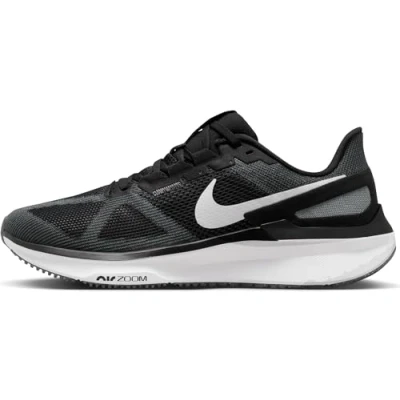 Afbeelding van Nike Performance AIR ZOOM Structure 25 Hardloopschoenen neutraal, Heren, Maat: 46, Black/iron grey/white Textiel/ synthetisch