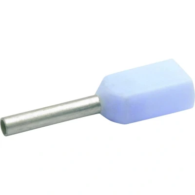 Afbeelding van Klauke 8688 Dubbele adereindhulzen 0.34 mm² Deels geïsoleerd Turquoise 1000 stuk(s)