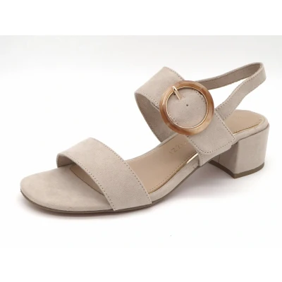 Afbeelding van Marco Tozzi Dames Sandalette 28202 404 Lichtbeige Maat 41