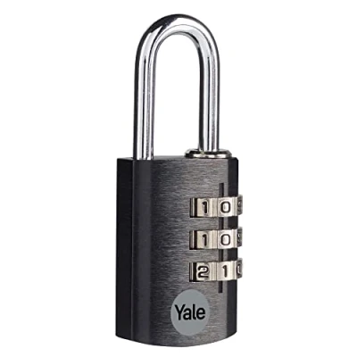 Afbeelding van Yale YE3CB/28/126/BK Veiligheidsslot met combinatie, zwart, 28 mm, YE3CB