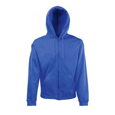 Afbeelding van Fruit of the Loom Sweatjack met capuchon, royal, XXL