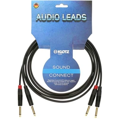 Afbeelding van Klotz KMPP0600 KeyMaster twin instrumentkabel 6 m Kabel voor instrumenten