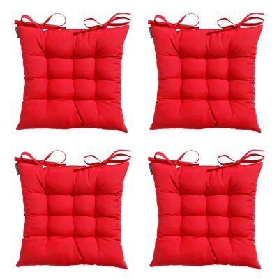 Afbeelding van Madison Toscane Kussen Panama Red 46x46 Rood 4 Stuks