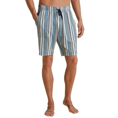 Afbeelding van Calida Pyjama Short Blauw patroon katoen Small Heren