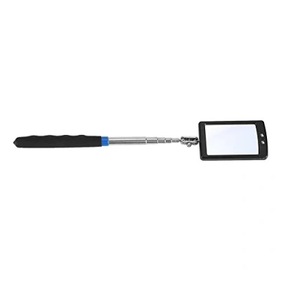 Afbeelding van DEWIN Gereedschapsspiegel, flexibele en telescopische inspectiespiegel met led verlichting, 360 graden draaibaar uitbreidingsgereedschap voor machine instrumenten, inspecteurs monteurs