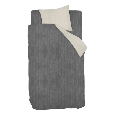 Afbeelding van Snoozing Brigitte Dekbedovertrek Eenpersoons 140x200/220 cm + 1 kussensloop 60x70 Antracite/Beige