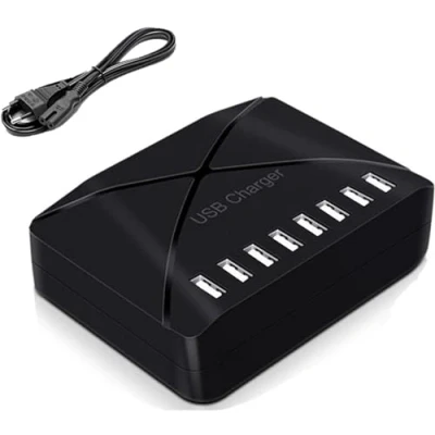 Afbeelding van ANNCAY USB Oplader, meerdere uitgangen, 40W 8 voor smartphones, tablets, camera&#039;s, mp3 en andere apparaten