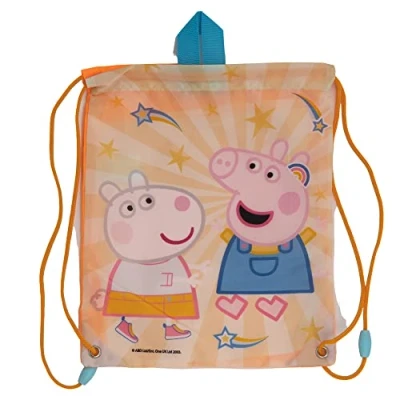 Afbeelding van Peppa Pig 30x25 cm Zwemtas Kinderrugzak met Trekkoord