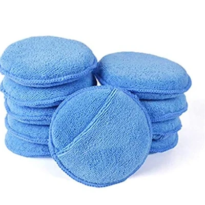 Afbeelding van Szaerfa 10 STKS Microfiber Hand Polish Spons, Ultra Zachte Auto Wax Applicator Pad voor Voertuig Glas Reiniging