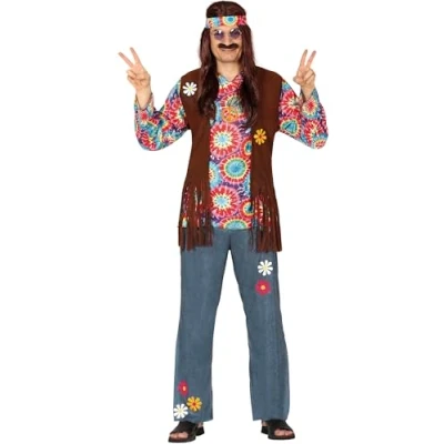 Afbeelding van Fiestas Guirca Hippie Man M (48 50)