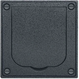 Afbeelding van Abb busch jaeger wandcontactdoos klapdeksel inbouw data connect aluminium 2cka001799a0913