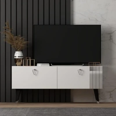 Afbeelding van Mirach TV meubel 120cm Wit Menzzo