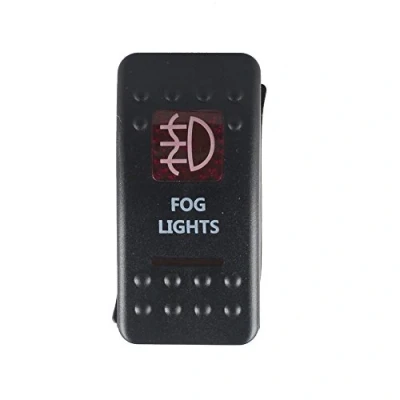 Afbeelding van Mintice 12V 20A Tuimelschakelaar Rood LED licht Schakelaar AAN/UIT Wipschakelaar Bediening Drukschakelaar Auto Vrachtwagen Boot Dashboard 5Pin Waterbestendig Fog Light