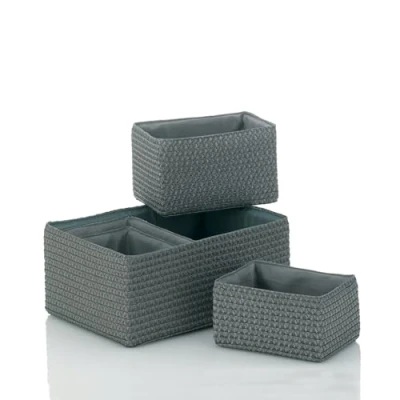 Afbeelding van Opbergbox Kela Rimossa Grey (set van 5)