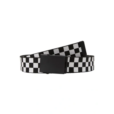 Afbeelding van Urban Classics Adjustable Checker BELT Riem, Maat: One Size, Black/white