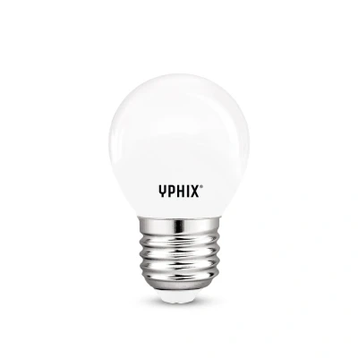Afbeelding van Yphix E27 Led Filament Kogellamp Polaris G45 Melkwit 1,7w 2700k LEDdirect.nl