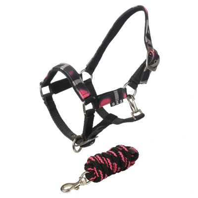 Afbeelding van MHS Turnout halster set Mini Jaarling Pink Turtle