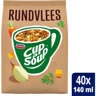 Afbeelding van Cup a Soup Unox machinezak rundvlees 140ml