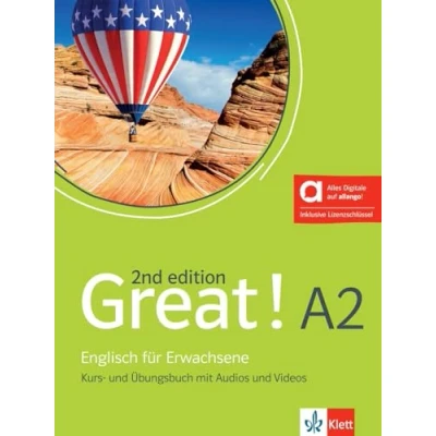 Afbeelding van Great! A2, 2nd edition Hybride Ausgabe allango: Englisch für Erwachsene. Kurs und Übungsbuch mit Audios Videos inklusive Lizenzschlüssel allango (24 Monate)