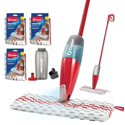 Afbeelding van O Cedar ProMist MAX Spray Mop, PMM met 3 extra vullingen, rood