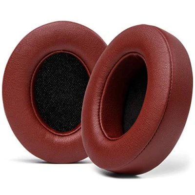 Afbeelding van WC Wicked Cushions Vervangende Oorkussens voor Beats Studio 2 &amp; 3 (B0501, B0500) Bedraad Draadloos Past NIET op SOLO Zachter PU Leer, Verbeterd Schuim Sterkere Kleefstof Bourgondië