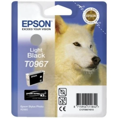 Afbeelding van Epson C13T09674010 Inktcartridge Licht zwart