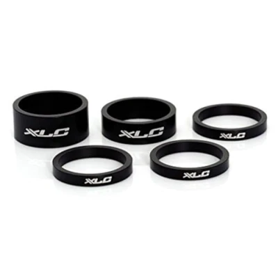 Afbeelding van XLC AS A02 Balhoofdset Spacerset 1 1/8&quot; Ahead Zwart Set a 5 Stuks
