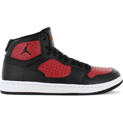 Afbeelding van Nike JORDAN Access Heren Sneakers Sport Casual schoenen Zwart Rood AR3762 006 Maat EU 45.5 US 11.5