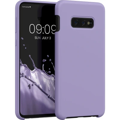 Afbeelding van kwmobile telefoonhoesje geschikt voor Samsung Galaxy S10e Hoesje met siliconen coating Smartphone case in violet lila