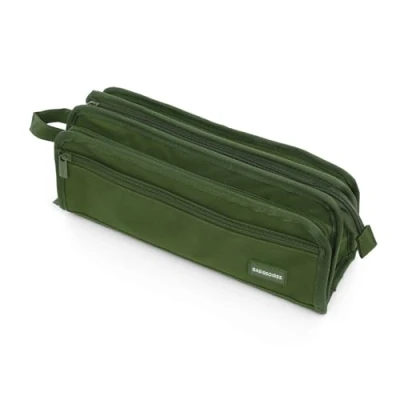 Afbeelding van BASISSOIRES Etui High Schooletui Pennenzak Make up tasje Groen 31x14x10CM