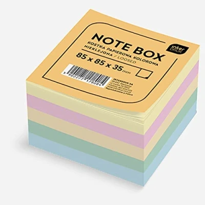 Afbeelding van Interdruk Memo Cube Loose Sheets 85 x 35 mm ( 350 Sheets) Coloured