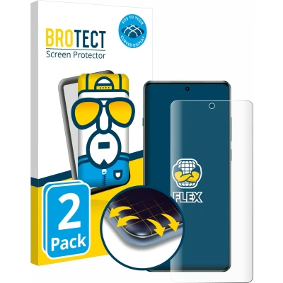 Afbeelding van BROTECT Screenprotector voor OnePlus 12R Folie Beschermfolie transparant volledig dekking (2 Stuks)