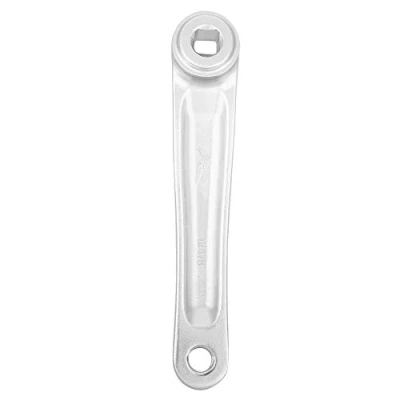 Afbeelding van crank fiets 170 mm aluminium legering, linkerhand ketting, set voor Road Mountainbike (vierkant gat zilver)