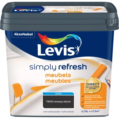 Afbeelding van Levis Simply Refresh Meubels Satin Black 0.75L