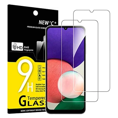 Afbeelding van NEW&#039;C 2 Stuks, Screen Protector voor Samsung Galaxy A22 4G, Gehard Glass Schermbeschermer Film 0.33 mm ultra transparant, resistent
