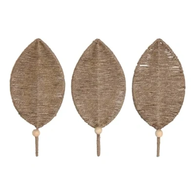 Afbeelding van Wandkapstok Home ESPRIT Natuurlijk Jute Metaal 12 x 4 26 cm