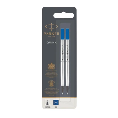 Afbeelding van Rollerpenvulling Parker Quink blauw medium