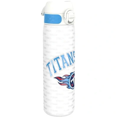 Afbeelding van ION8 Stalen Waterfles, 600 ml/20 oz, Lekvrij, Makkelijk te Openen, Veilige Vergrendeling, Vaatwasserbestendig, Hygiënische Flipcover, Draaggreep, Duurzaam, Reliëfprint, Ontwerp NFL Titans Drinkfles