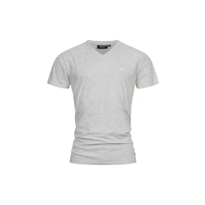 Afbeelding van Indicode Jeans Tshirt basic, Heren, Maat: Small, Lt grey mix