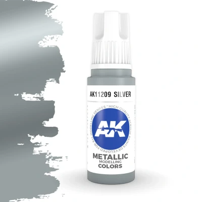 Afbeelding van Silver Metallic Modelling Colors 17ml AK11209
